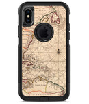 The Vintage Amerique Overview Map 3 - iPhone X OtterBox Case & Skin Kits