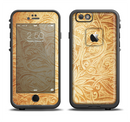The Vintage Antique Gold Grunge Pattern Apple iPhone 6/6s LifeProof Fre Case Skin Set