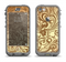 The Vintage Antique Gold Vector Pattern Apple iPhone 5c LifeProof Nuud Case Skin Set