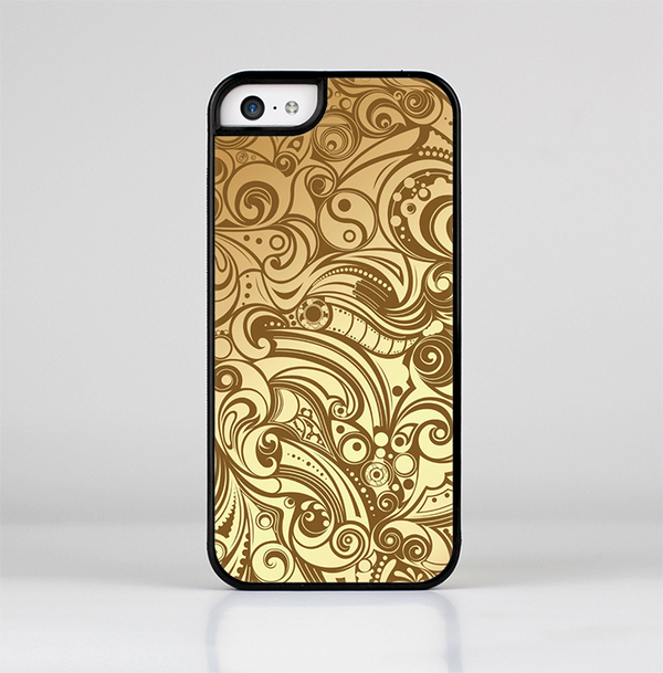 The Vintage Antique Gold Vector Pattern Skin-Sert Case for the Apple iPhone 5c