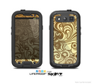 The Vintage Antique Gold Vector Pattern Skin For The Samsung Galaxy S3 LifeProof Case