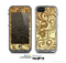 The Vintage Antique Gold Vector Pattern Skin for the Apple iPhone 5c LifeProof Case