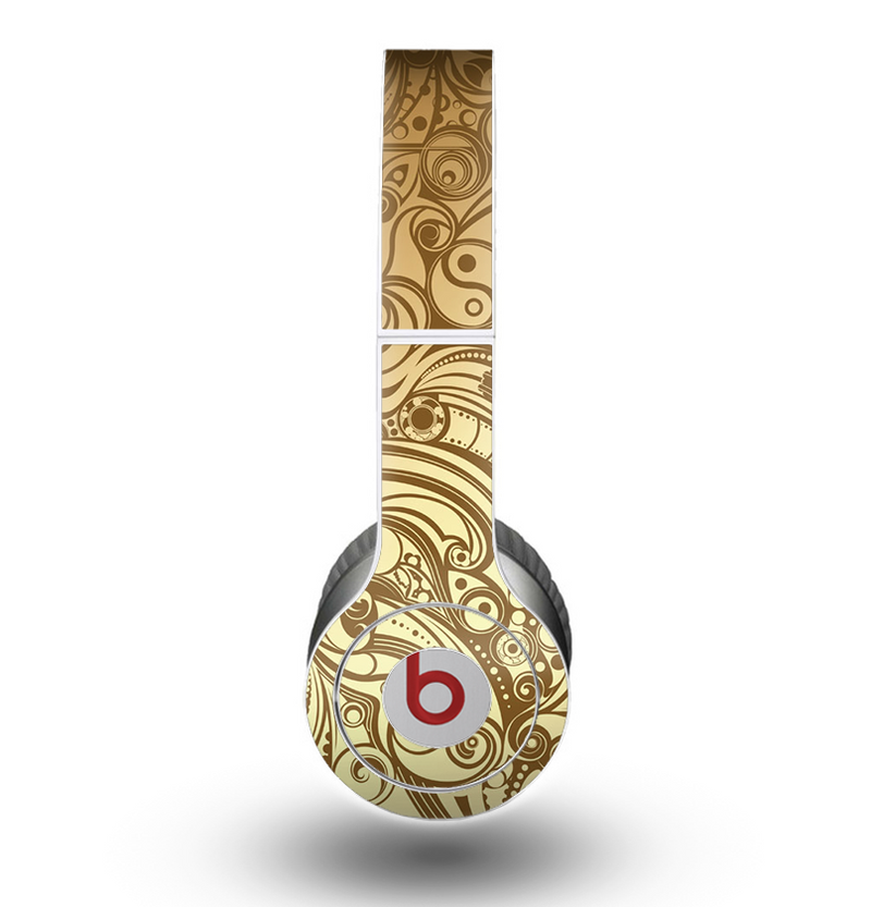 The Vintage Antique Gold Vector Pattern Skin for the Beats by Dre Original Solo-Solo HD Headphones