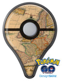 The Vintage Atlantic Ocean Map Pattern Pokémon GO Plus Vinyl Protective Decal Skin Kit