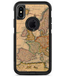 The Vintage Atlantic Ocean Map Pattern 4 - iPhone X OtterBox Case & Skin Kits