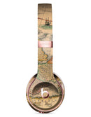 The Vintage Atlantic Ocean Map Pattern Full-Body Skin Kit for the Beats by Dre Solo 3 Wireless Headphones