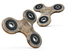 The Vintage Atlantic Ocean Map Pattern Full-Body Fidget Spinner Skin-Kit