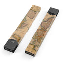 The Vintage Atlantic Ocean Map Pattern - Premium Decal Protective Skin-Wrap Sticker compatible with the Juul Labs vaping device