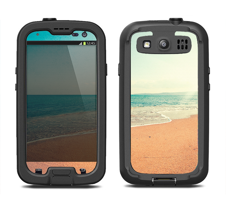 The Vintage Beach Scene Samsung Galaxy S3 LifeProof Fre Case Skin Set
