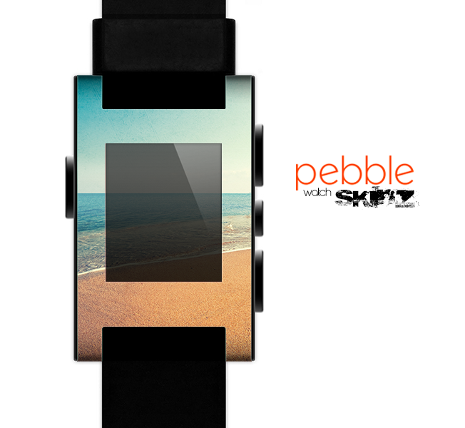 The Vintage Beach Scene Skin for the Pebble SmartWatch for the Pebble Watch