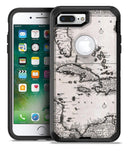 The Vintage Black and White Gulf of Mexico Map - iPhone 7 Plus/8 Plus OtterBox Case & Skin Kits