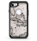 The Vintage Black and White Gulf of Mexico Map 2 - iPhone 7 or 8 OtterBox Case & Skin Kits