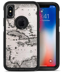 The Vintage Black and White Gulf of Mexico Map 3 - iPhone X OtterBox Case & Skin Kits