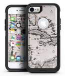 The Vintage Black and White Gulf of Mexico Map 4 - iPhone 7 or 8 OtterBox Case & Skin Kits