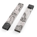 The Vintage Black and White Gulf of Mexico Map - Premium Decal Protective Skin-Wrap Sticker compatible with the Juul Labs vaping device