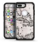 The Vintage Black and White Gulf of Mexico Map - iPhone 7 Plus/8 Plus OtterBox Case & Skin Kits