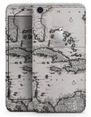 The Vintage Black and White Gulf of Mexico Map - Skin-kit for the iPhone 8 or 8 Plus