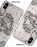 The Vintage Black and White Gulf of Mexico Map - iPhone X Clipit Case