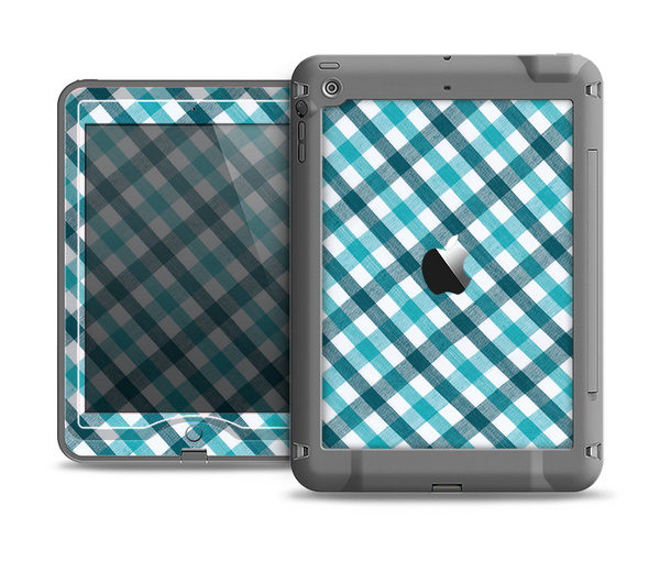 The Vintage Blue & Black Plaid Apple iPad Mini LifeProof Nuud Case Skin Set