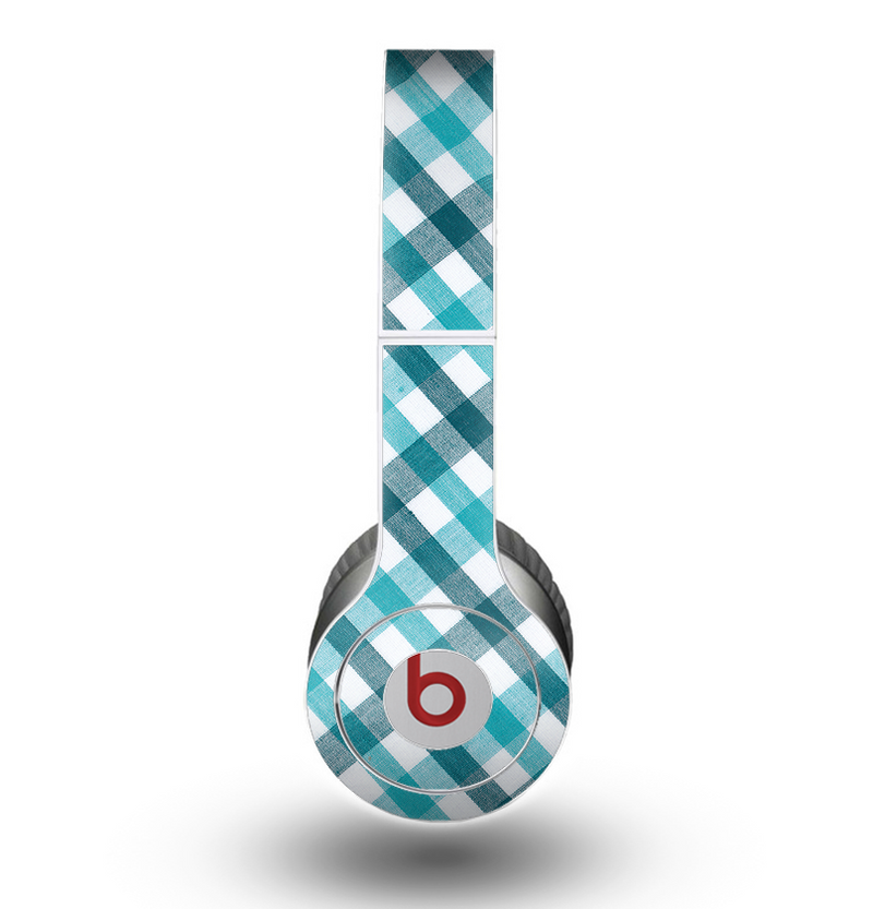 The Vintage Blue & Black Plaid Skin for the Beats by Dre Original Solo-Solo HD Headphones