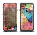 The Vintage Blue Butterfly Background Apple iPhone 6/6s LifeProof Fre Case Skin Set