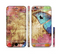 The Vintage Blue Butterfly Background Sectioned Skin Series for the Apple iPhone 6s