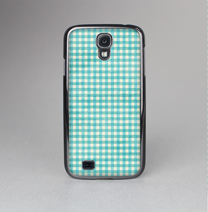 The Vintage Blue Plaid Skin-Sert Case for the Samsung Galaxy S4