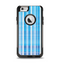 The Vintage Blue Striped Pattern V4 Apple iPhone 6 Otterbox Commuter Case Skin Set