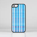 The Vintage Blue Striped Pattern V4 Skin-Sert Case for the Apple iPhone 5c