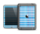 The Vintage Blue Striped Pattern V4 Apple iPad Air LifeProof Fre Case Skin Set