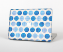 The Vintage Blue Striped Polka Dot Pattern V4 Skin Set for the Apple MacBook Pro 15" with Retina Display