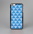 The Vintage Blue Striped Triangular Pattern V4 Skin-Sert for the Apple iPhone 6 Plus Skin-Sert Case