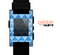 The Vintage Blue Striped Triangular Pattern V4 Skin for the Pebble SmartWatch