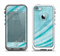 The Vintage Blue Swirled Apple iPhone 5-5s LifeProof Fre Case Skin Set