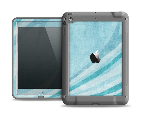 The Vintage Blue Swirled Apple iPad Mini LifeProof Fre Case Skin Set