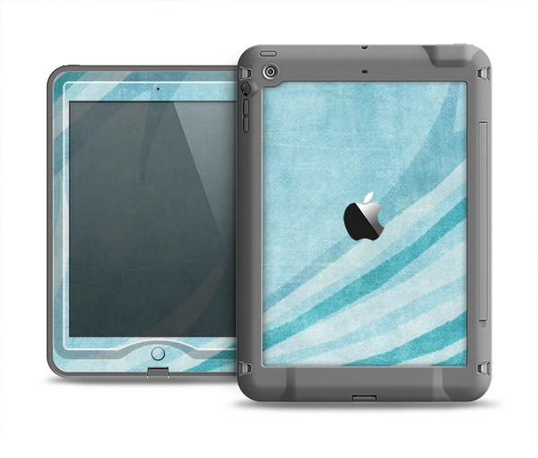 The Vintage Blue Swirled Apple iPad Mini LifeProof Nuud Case Skin Set