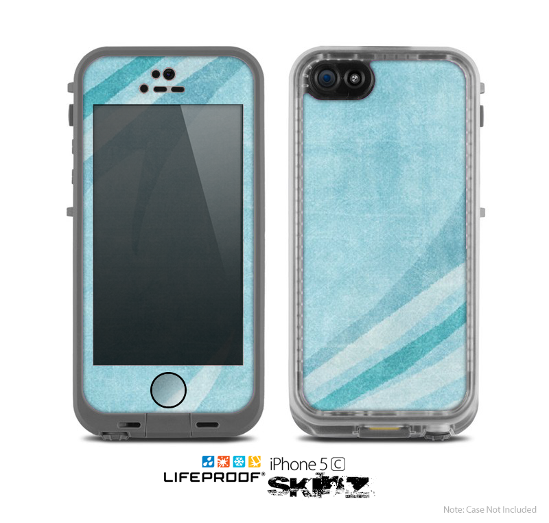 The Vintage Blue Swirled Skin for the Apple iPhone 5c LifeProof Case