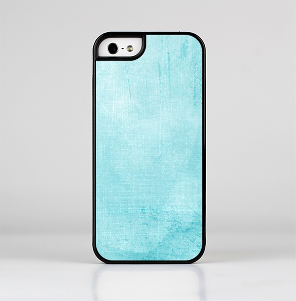 The Vintage Blue Textured Surface Skin-Sert Case for the Apple iPhone 5/5s