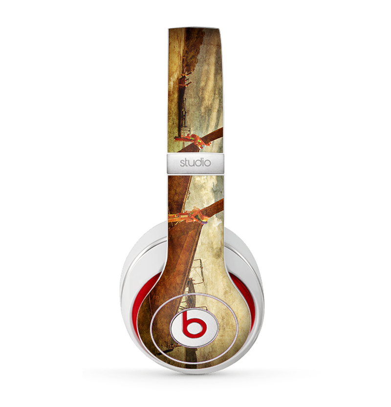 The Vintage Boats Beach Scene Skin for the Beats by Dre Studio (2013+ Version) Headphones