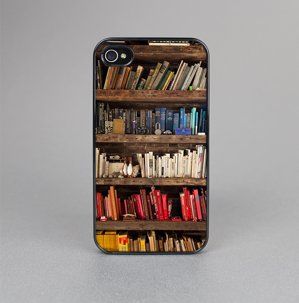 The Vintage Bookcase V1 Skin-Sert for the Apple iPhone 4-4s Skin-Sert Case