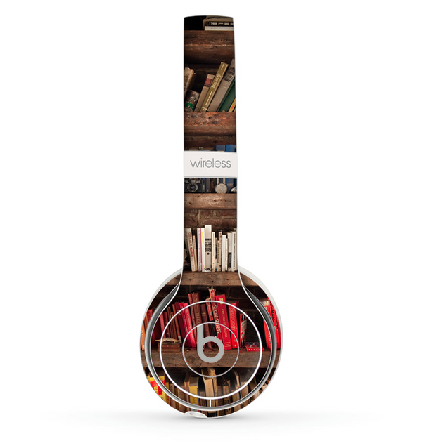 The Vintage Bookcase V1 Skin Set for the Beats by Dre Solo 2 Wireless Headphones