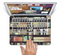 The Vintage Bookcase V2 Skin Set for the Apple MacBook Pro 15" with Retina Display