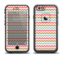 The Vintage Brown-Teal-Pink Chevron Pattern Apple iPhone 6/6s LifeProof Fre Case Skin Set