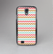 The Vintage Brown-Teal-Pink Chevron Pattern Skin-Sert Case for the Samsung Galaxy S4