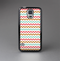 The Vintage Brown-Teal-Pink Chevron Pattern Skin-Sert Case for the Samsung Galaxy S5