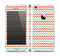 The Vintage Brown-Teal-Pink Chevron Pattern Skin Set for the Apple iPhone 5