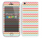The Vintage Brown-Teal-Pink Chevron Pattern Skin for the Apple iPhone 5c
