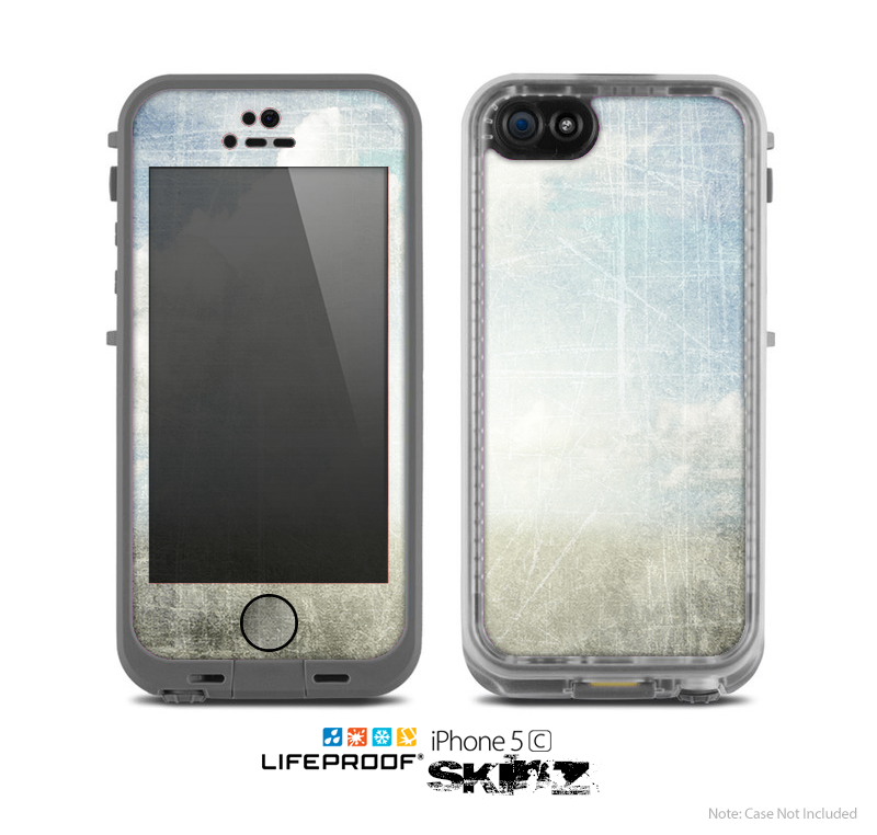 The Vintage Cloudy Scene Surface Skin for the Apple iPhone 5c LifeProof Case