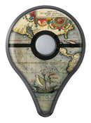 The Vintage Coast Map Pokémon GO Plus Vinyl Protective Decal Skin Kit