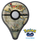 The Vintage Coast Map Pokémon GO Plus Vinyl Protective Decal Skin Kit